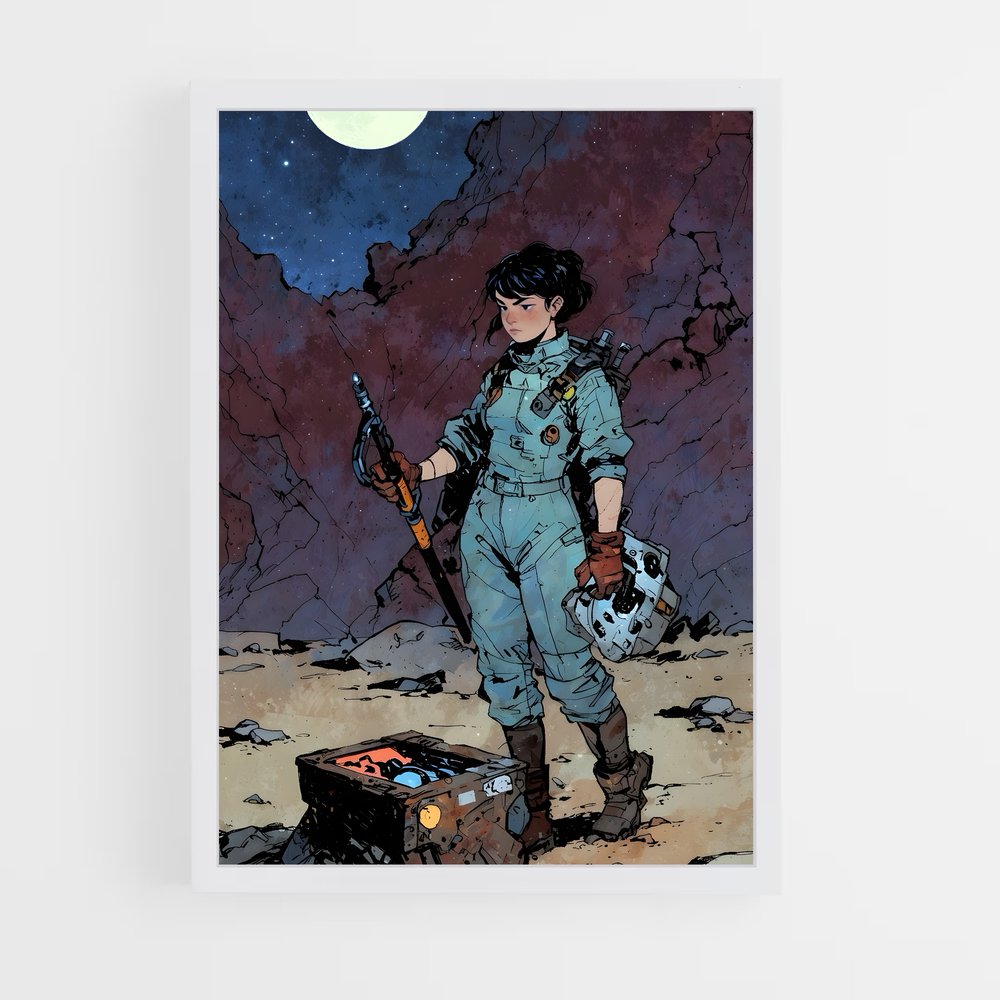 Poster Sentinelle des Étoiles – affiche Art spatial (vue 3)